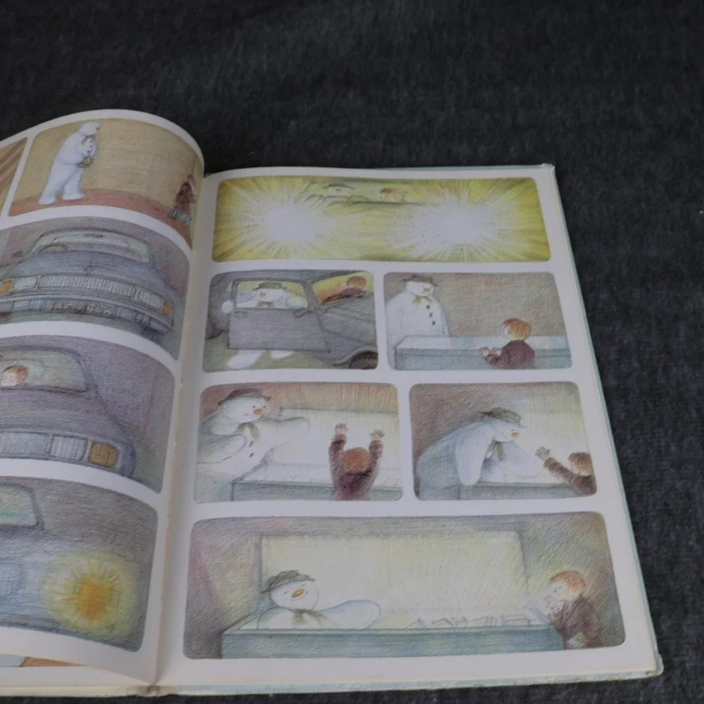 Vintage The Snowman Raymond Briggs White HC Random House Kids Christmas